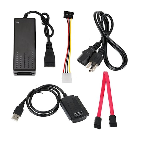 Sanoxy USB 2.0 to SATA/PATA/IDE Drive Adapter Converter Cable Set SANOXY-VNDR-USB-IDE-SATA-SET-adapter
