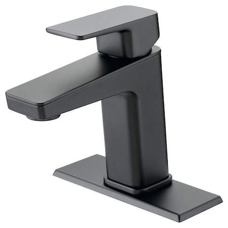 Boston Harbor Lavatory Faucet, 12 gpm, 1Faucet Handle, 1, 3Faucet Hole, MetalPlastic, Matte Black FS6A0215BL
