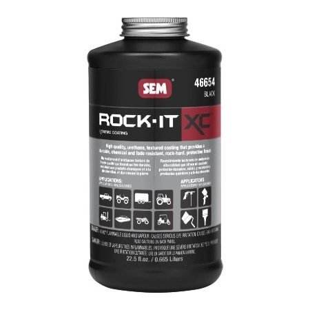 Sem Rock-It XC Truckbed Liner, 1 quart Bottle, Black, Liquid, 102 sq-ft/gal Coverage 46654