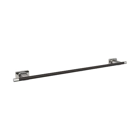 Amerock Esquire Brushed Nickel/Oil-Rubbed Bronze Contemporary 24 in 610 mm Towel Bar BH26615G10ORB