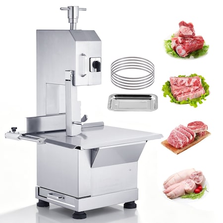 Vevor 2200W Commercial Electric Meat Bandsaw Stainless Steel Bone Sawing Machine YF-400A