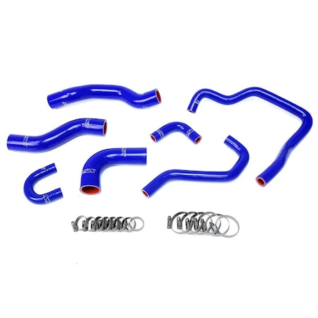 Hps Performance High Temp Reinforced Silicone Radiator and Heater Coolant Hose Kit, Blue, 57-1478-BLUE
