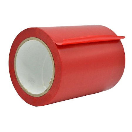 Wod Tape PVC, Red, 6 inch (144mm) W., 6 mil Thickness, 8 PK WOD VTC606-06000-8-60-RED