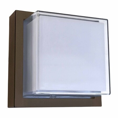 Westgate Square Outdoor IP65 Double Lens 12W 650LM CRI90 Selectable CCT 3000/4000/5000K Marine Grade Bronze LRS-G-MCT-C90-MGBR