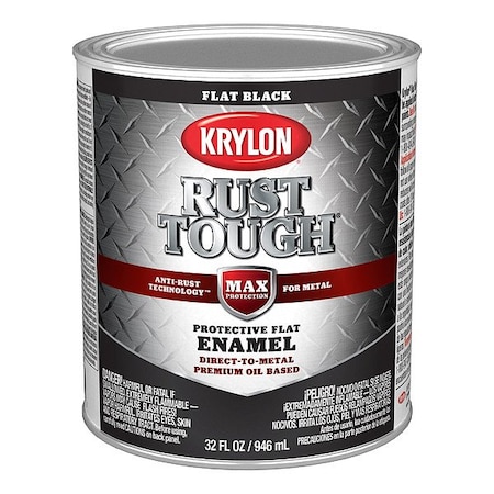 Krylon Alkyd Coating, Paint, Solvent, Black K09711008