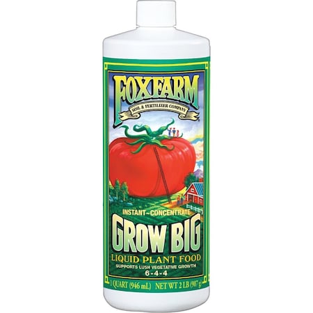 Foxfarm Grow Big 1 Qt. 6-4-4 Liquid Plant Food FGBQ