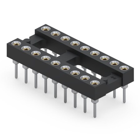 Mill-Max Decoupling Capacitor Dip Sockets-110-93-318-41-001000 110-93-318-41-001000