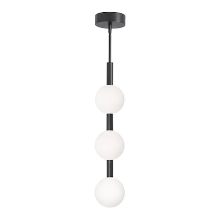 Afx Baroque - LED Pendant - 32in - Black BRQP32LAJUDBK