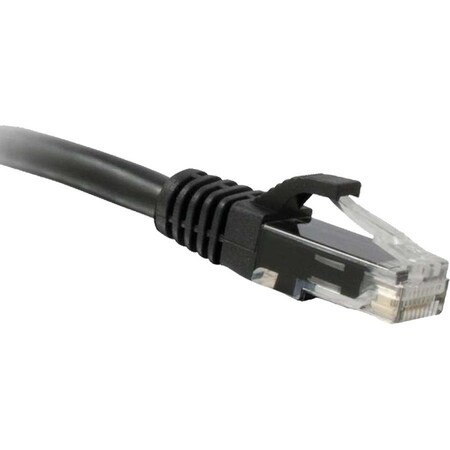 Enet Cat5E Black 8 Foot Patch Cable w/ Snagless Molded Boot (Utp) C5E-BK-8-ENC