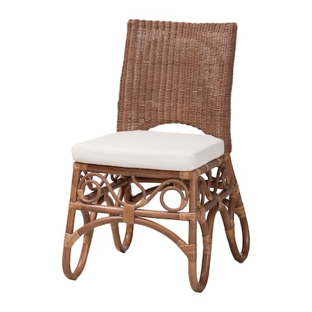 Bali & Pari Rivan Natural Rattan Dining Chair 265-14559-ZORO