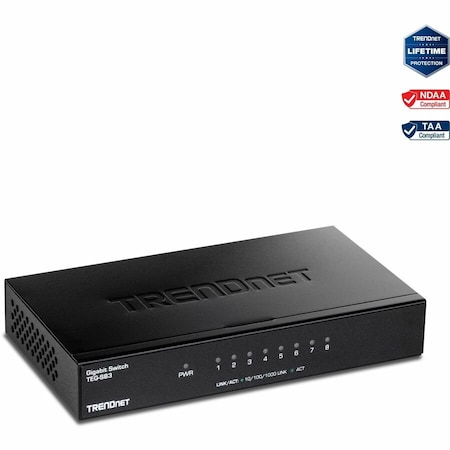 Trendnet 8-PORT GIGABIT GREENNET SWITCH 8-PORT GIGABIT SWITCH TEG-S83