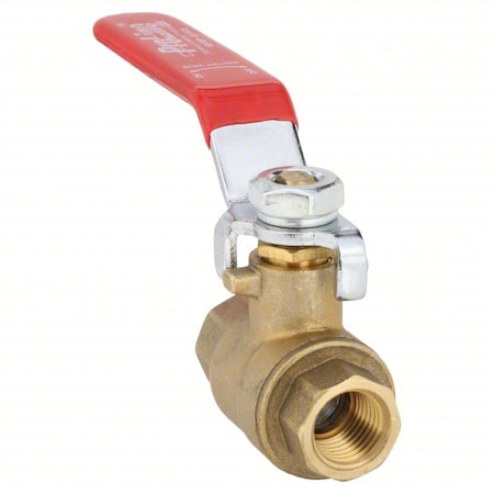 Zoro Select 1/4" FNPT Brass Ball Valve Inline 107-811