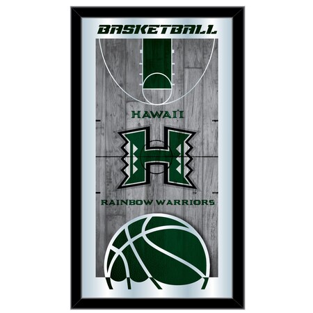 Holland Bar Stool Co University of Hawaii 15" x 26" Basketball Mirror MBsktHawaii