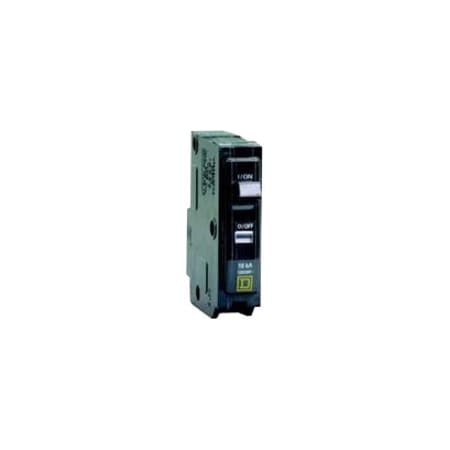 Square D Miniature Circuit Breaker, QO Series, 15A, 1 Pole, 120/240V AC, 10kA at 120/240V AC QO115CP