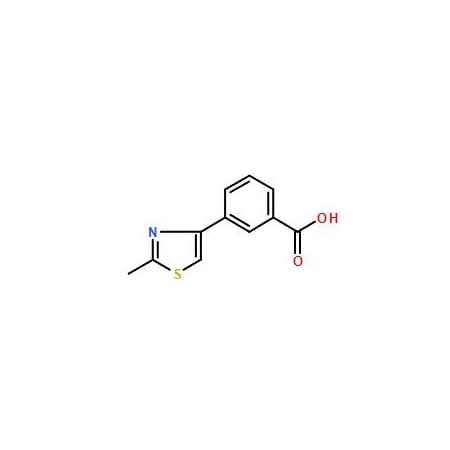 Ak Scientific 3-(2-Methyl-1, 3-thiazol-4-yl)benzoic acid (1g), CAS 28077-41-0 Y8543-1g