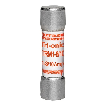 Mersen Fuse, 1 1/2 in L, 250 V AC, 1.8 A TRM1-8/10