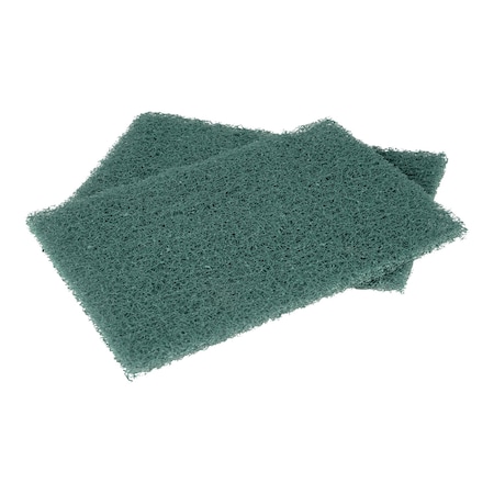 3M 6" x 9" Green Scouring Pad, Green 12pk. 86