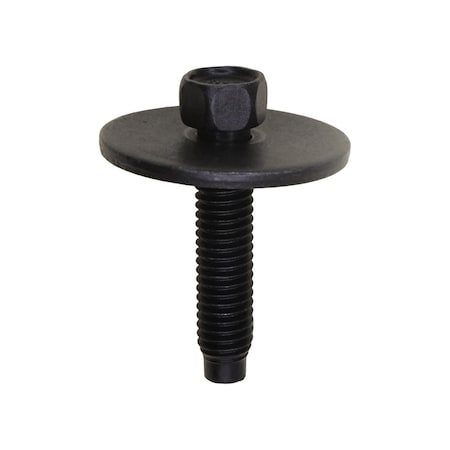 Auveco Hex Head Sems Bolt with Dog Point M6-1.0 x 28mm, 25PK 16893