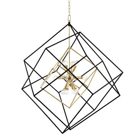 Hudson Valley Lighting Roundout 12 Light Chandelier 34 In. Aged Brass 1234-AGB