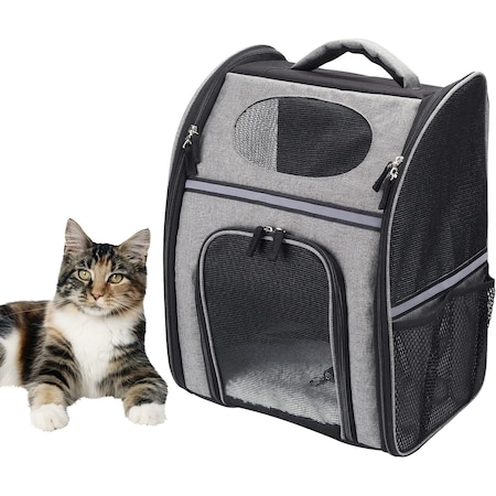 Scratchme FluffyDream Cat Backpack, Dog Carrier Backpacks, Foldable Backpack, Ventilated Design, Up to 15.4 lbs PTCARIERBACKPK01G