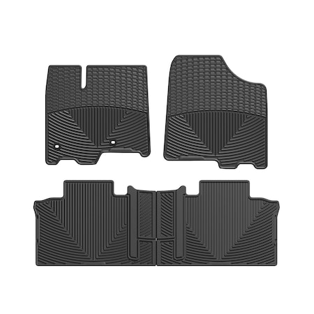 Weathertech Black, Front and Rear All Weather Floor Mats WTCB292244