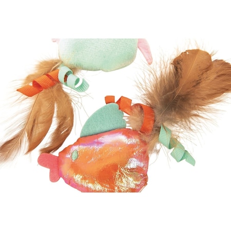 Smartykat Silly Swimmers Plush Catnip Cat Toy, 2PK 32023-99997-024