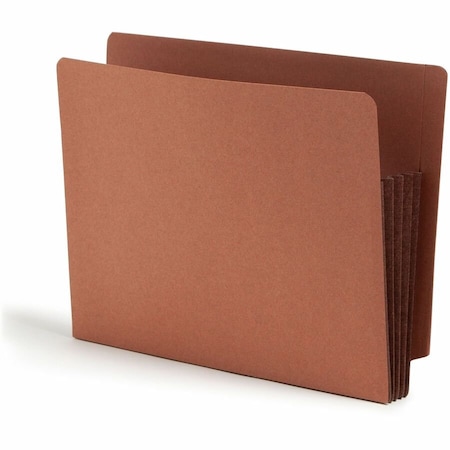 Smead Pocket Folder End Tab, 3.5" Expansion, Brown, PK10 73681