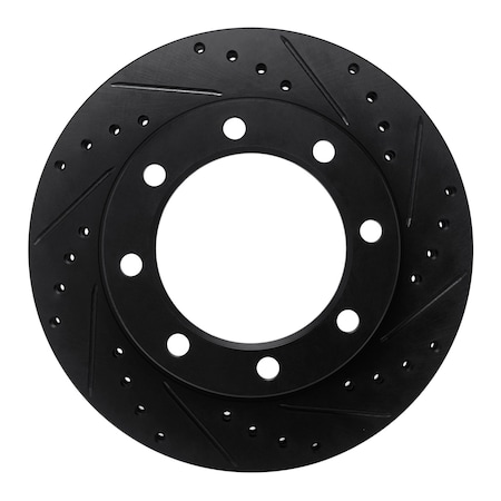 Dynamic Friction Co DFC Brake Rotor - Drilled and Slotted - Black 633-54104R