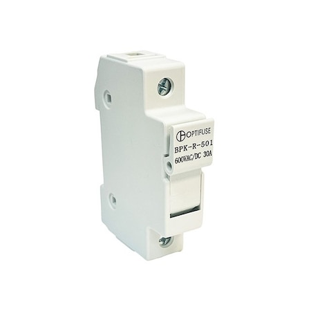 Optifuse Fuse Block, 3 Poles, 30A Amp Range, 600V AC/600V DC Volt Rating BPK-R-501