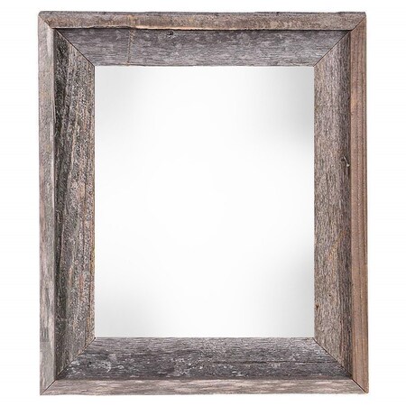 Homeroots 24" x 30" Gray Solid Wood Hanging Picture Frame 380365