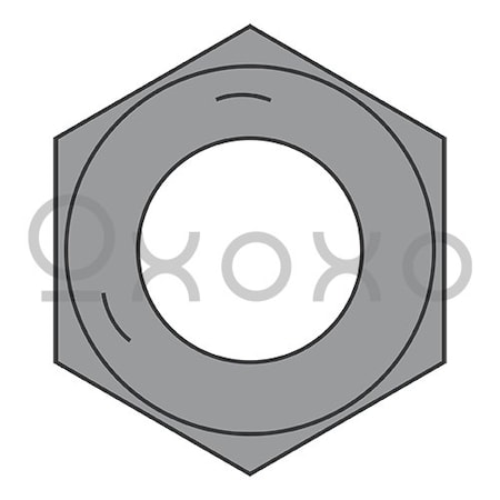 Oxoxo 1 1/2-6 Coarse Thread Finished Hex Nut Grade 5 Plain, 40PK 512033