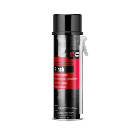 Handi-Foam Spray Foam Sealant, Straw Application Method 12 oz, Aerosol Can, Black, 2-3:1 Expansion Ratio P30053G