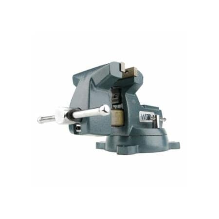Wilton Mechanics Vise, 6 in Jaw Width, 4-1/8 in Throat Depth, Swivel Base 825-21500