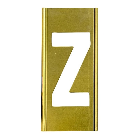 C.H. Hanson Stencil Sort-1" Brass Gothic Z, Letter, Gothic Font, Brass, 1 Pieces 10008Z