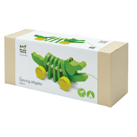 Plantoys Dancing Alligator Wooden Pull Toy 5105
