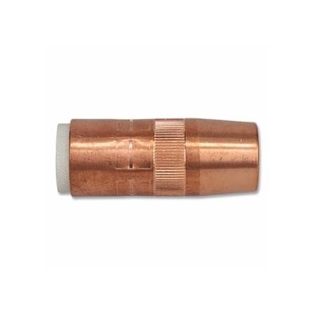 Best Welds Centerfire, Style MIG Gun Nozzle, 3/4 in Bore, 1/4 in Recess, Copper 900-N-3414C