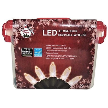 Santas Forest Hometown Holidays Light Set, 300-Lamp, LED Lamp 07918