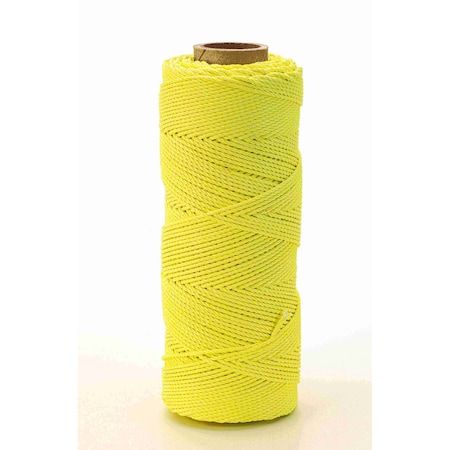 Mutual Industries BRAIDED NYLON MASON TWINE GLO LIME, 6PK 14662-139-500