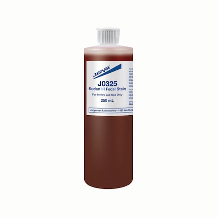 Jorgensen Laboratories Sudan III Fecal Stain, 250mL J0325