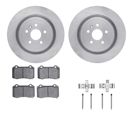 Dynamic Friction Co DFC Rotors with EURO 5000 Ceramic Brake Pads includes Hardware 6612-47031