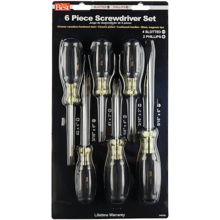 Do It Best Professional Cushion-Grip Screwdriver Set, 6-Piece 345520
