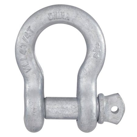 National Hardware Anchor Shackle, 3/4 in Trade, 10,000 lb Working Load, Steel, Galvanized N100-329