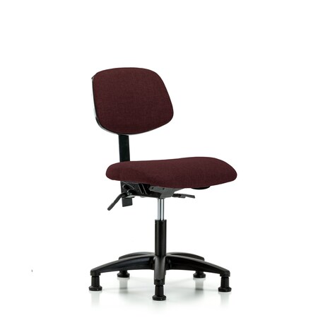 Blue Ridge Ergonomics Desk Chair Desk Chair, Fabric, Tilt Glides, Bur, No Arms, 19" to 24" Height, Fabric, Burgundy BR-FDHCH-RG-T1-A0-RG-F41