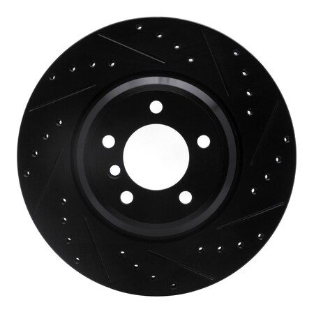 Dynamic Friction Co BRAKE ROTOR DRILLED AND SLOTTED BLACK 633-31082R