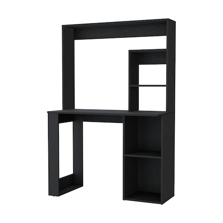 Homeroots 39" Black Computer Desk 535150