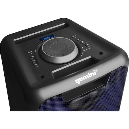 Gemini Portable Bluetooth Party Speaker System with 65 Dual Woofers GLS-550