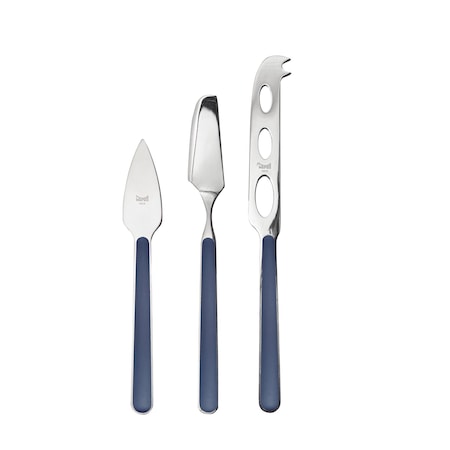 Mepra Fantasia Cheese Knives - 3 Pieces - Cobalt 10C64403