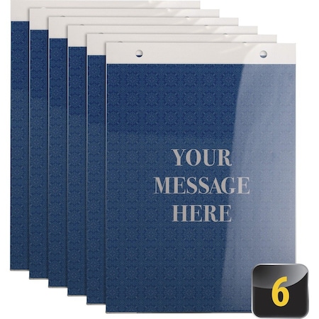 Officemate Vertical Sign Holder - 8.5in Width x 11in Height - 8.50in Holding Width x 11in Holding Height, 6PK 23060