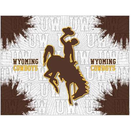 Holland Bar Stool Co University of Wyoming 15"x20" Canvas Wall Art LCnvs1520Wymng