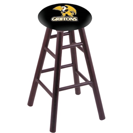 Holland Bar Stool Co Oak Bar Stool, Dark Cherry Finish, Missouri Western State Seat RC30OSDC